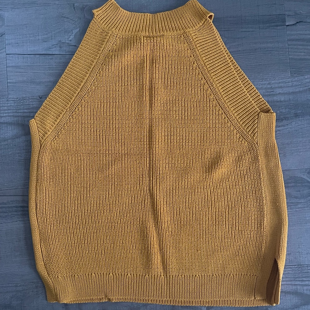 Francesca's Alya Sweater Tank - Gold (Like New) - Picture 2 of 3
